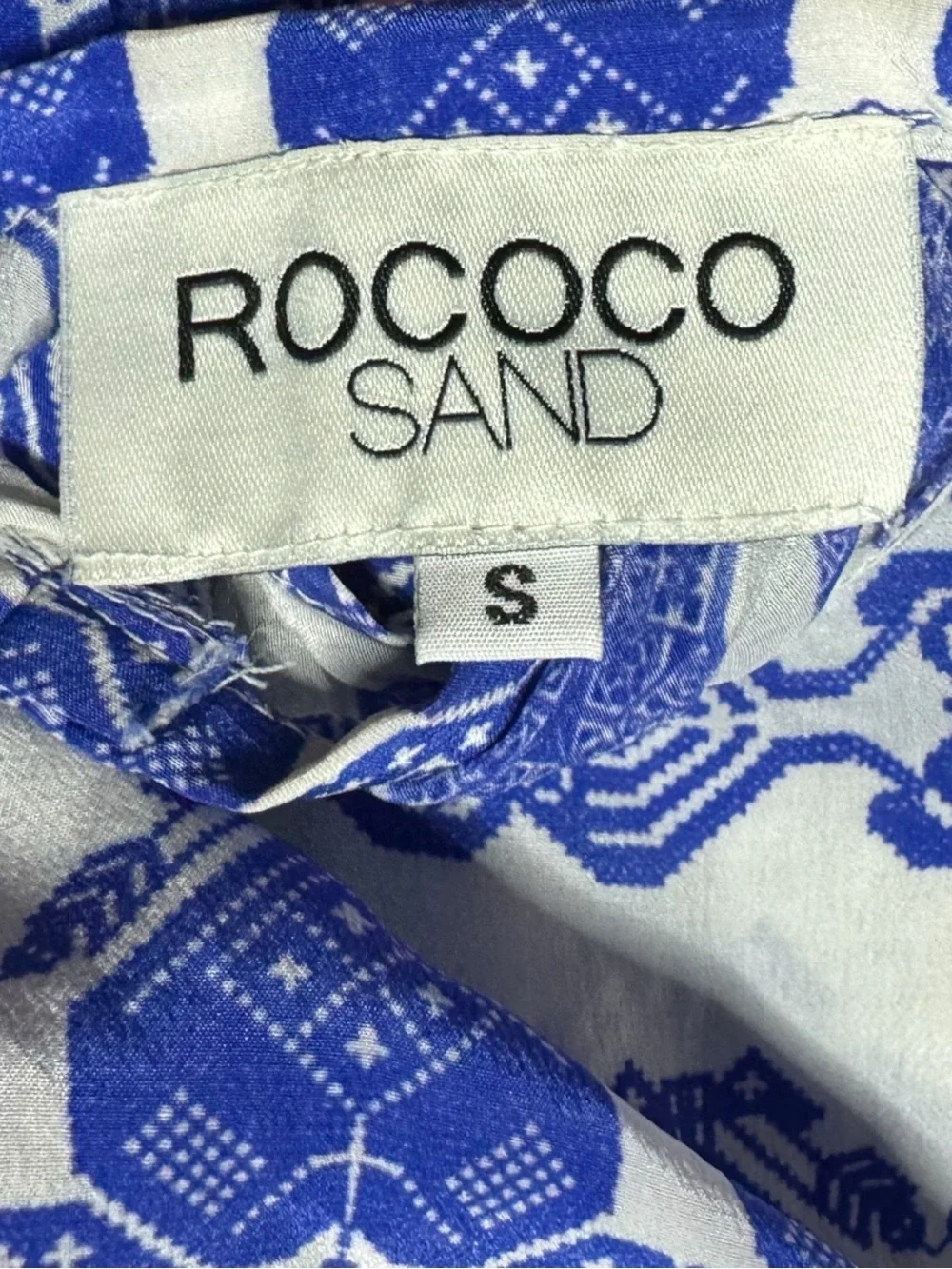 Rococo Sand Silk Lightweight Flowy Summer Dress - Picture 13 of 14